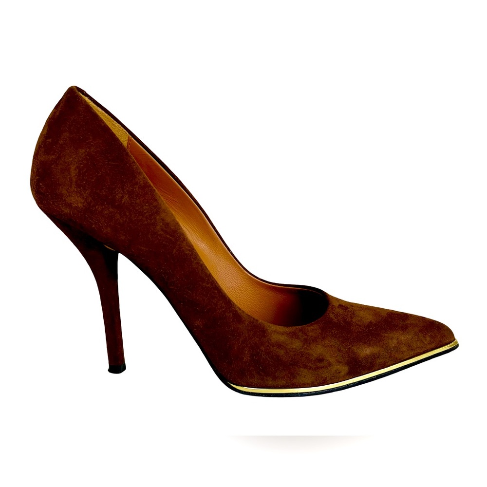 GIVENCHY HIGH HEEL SHOES IN BROWN SUEDE